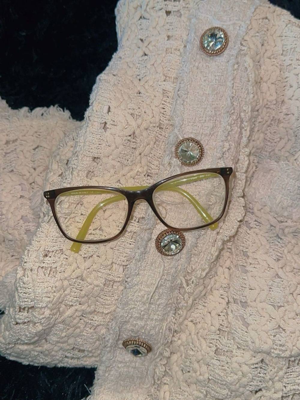Fendi Brown and Yellow Glasses - Picture 3 of 6
